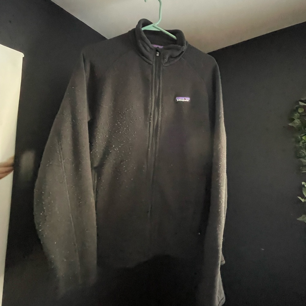 Patagonia Men's Zip-Up Black Sweater